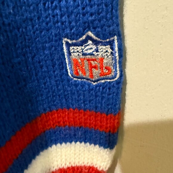 VINTAGE New York Giants Starter Sweater Pullover Sideline Gear 90's Mens Large - Picture 7 of 11